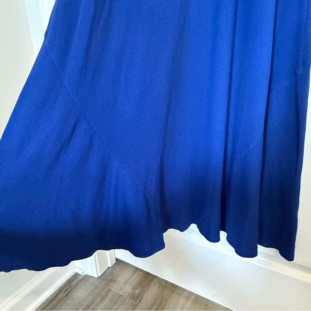 Ralph Lauren Navy Racerback Waffleknit Maxi Dress - Picture 8 of 9